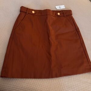 Loft saddle brown skirt